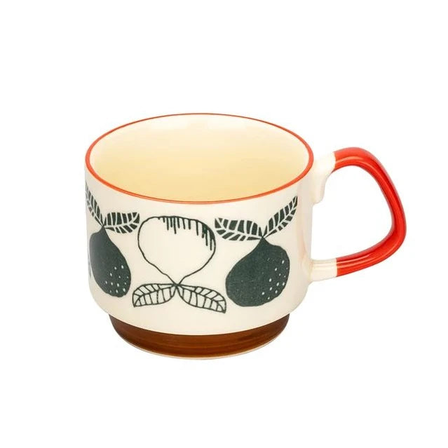 300ml japonês flor caneca de café conjunto retro cerâmica leite aveia caneca escritório água handgrip copo cozinha festa drinkware conjunto