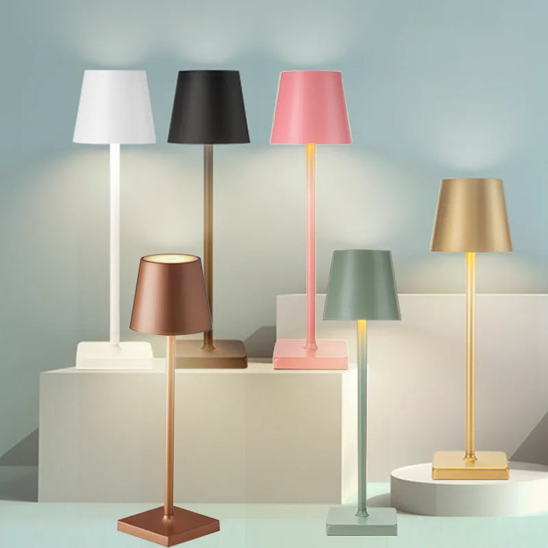 Led sensor de toque candeeiro mesa 3 cores desktop luz da noite cabeceira criativo barra luz ambiente decoração ao ar livre sala decoração ao ar livre
