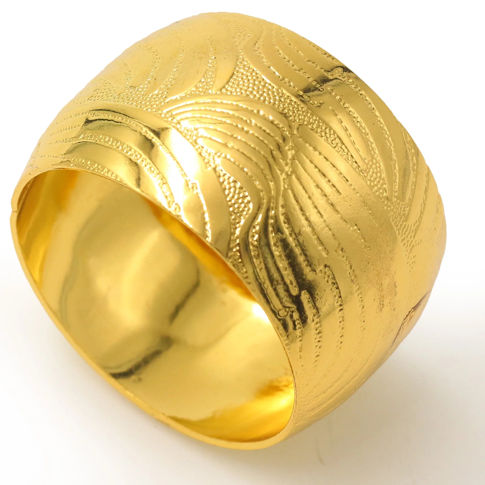 Modelo de hotel quarto anel dourado guardanapo fivela anel de guardanapo restaurante ocidental guardanapo de metal círculo anel de pano