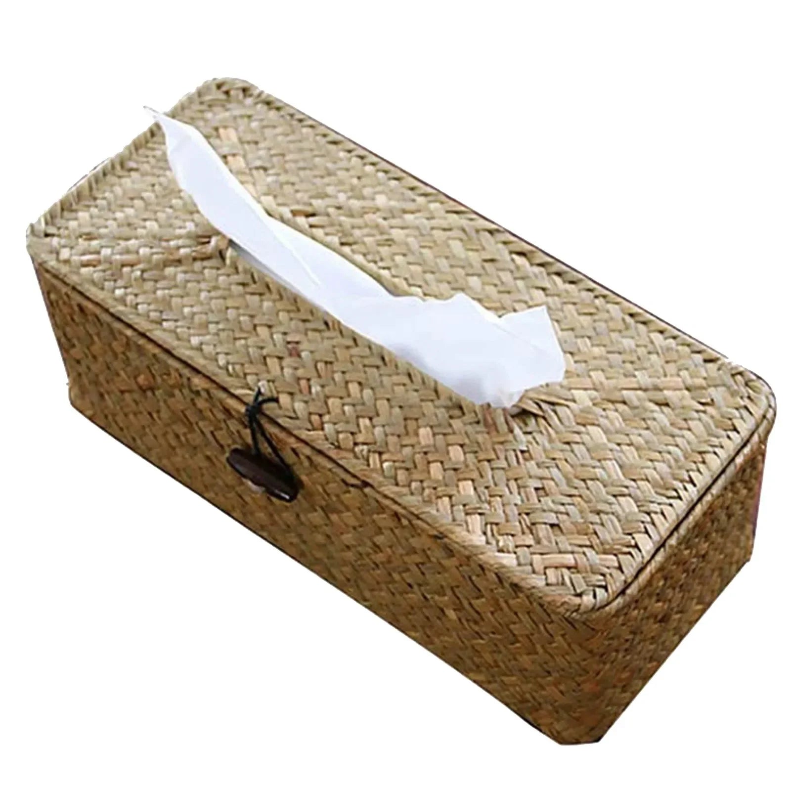 Nova caixa de tecido rattan decoração para casa artesanal desktop tecido rattan caixa para banheiro, casa, hotel e escritório