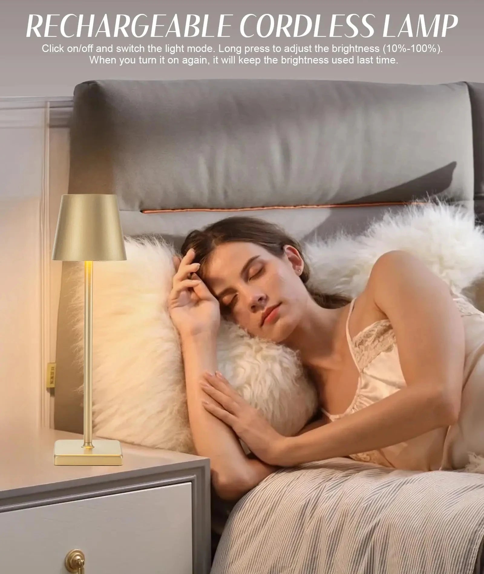 Led sensor de toque candeeiro mesa 3 cores desktop luz da noite cabeceira criativo barra luz ambiente decoração ao ar livre sala decoração ao ar livre