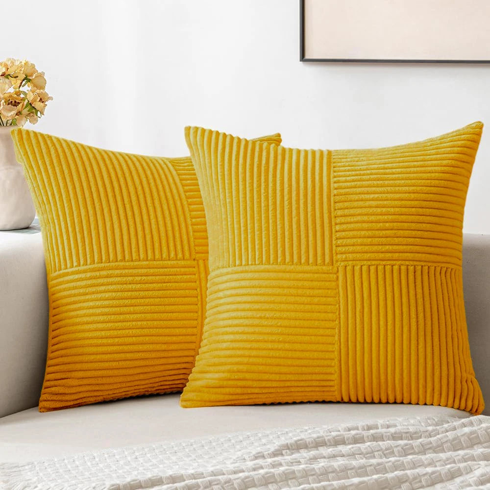 Capa de Almofada Listras Boho para Sofá e Quarto