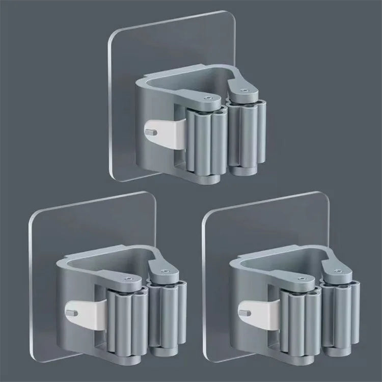 Ganchos de parede adesivos multiúso, Suspensão Mop Rack, Cabide de vassoura, Cozinha, Organização do banheiro, Home Organizer Acessórios