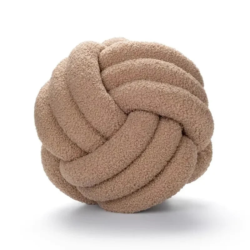 Nó estético globo almofada de pelúcia bola nórdica travesseiro de pelúcia sofá decorativo lance travesseiro macio dormir volta almofada decoração