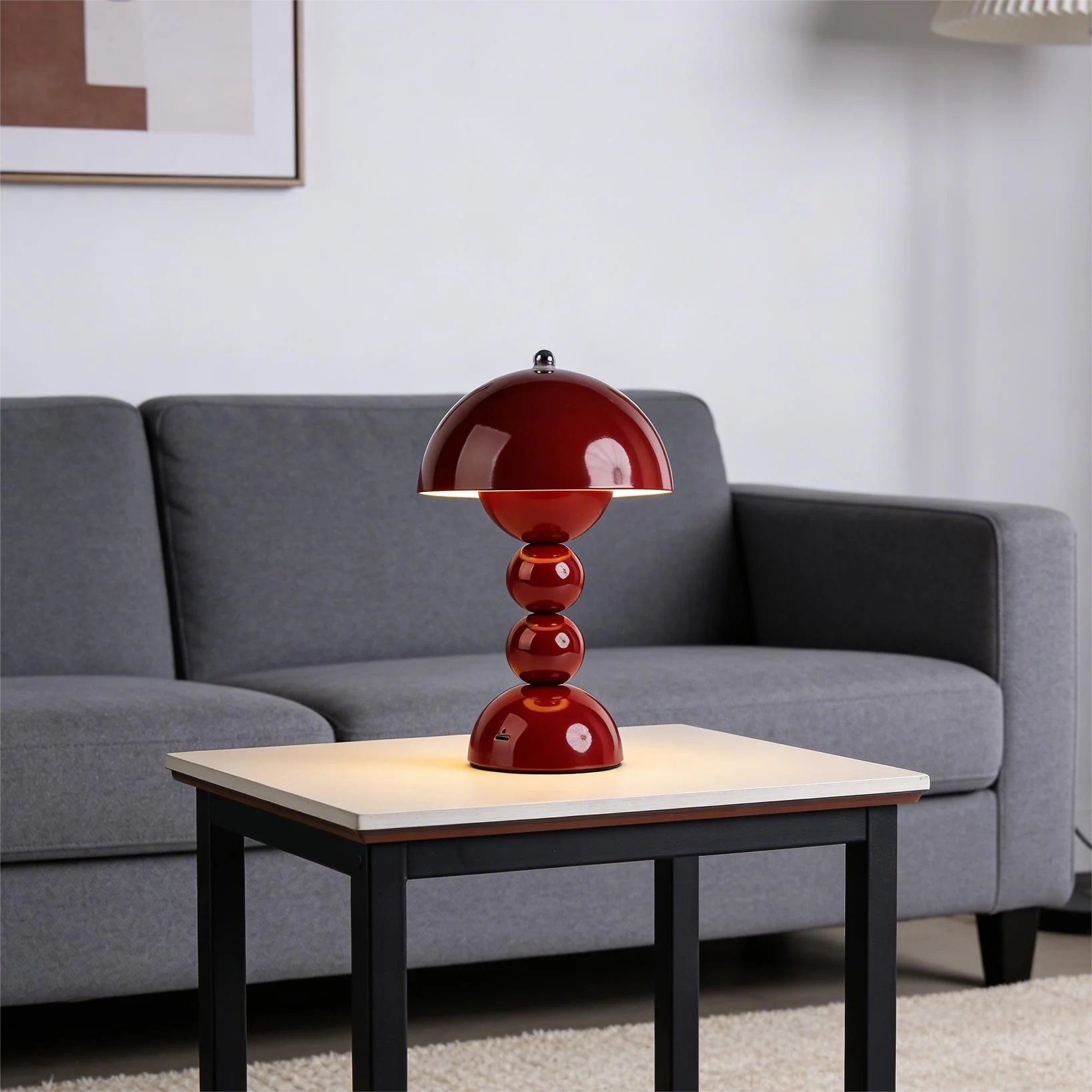 Luminária de Mesa LED Nórdica com Interruptor Táctil, 3 Cores, Dimerização Contínua, Luminária Criativa para Decoração de Casa e Escritório