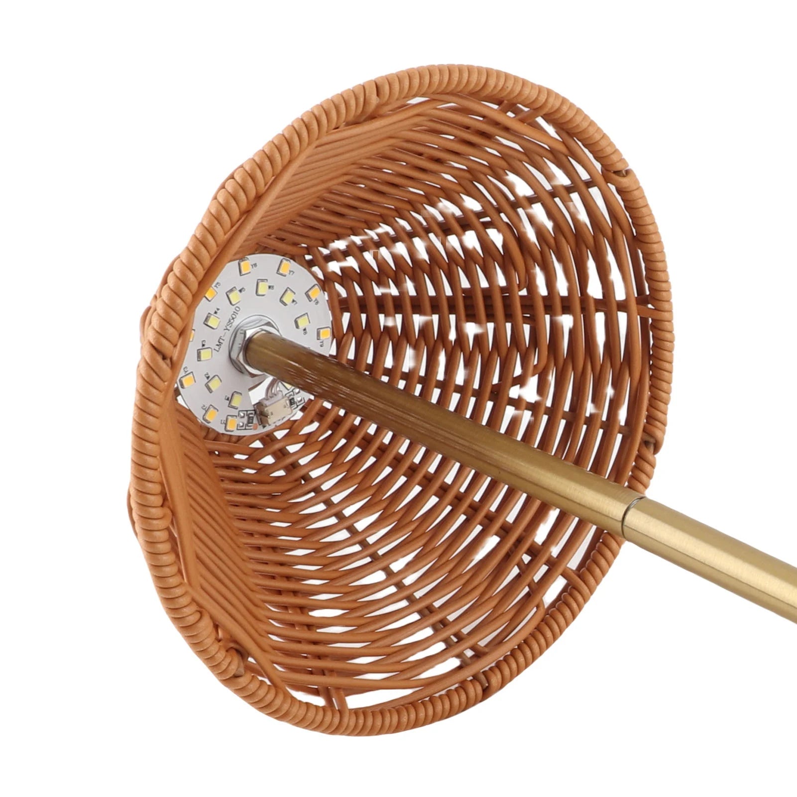 Sem fio boho rattan candeeiro de mesa pc rattan tecelagem cuidados com os olhos compacto led recarregável luz leitura poupança energia para restaurante