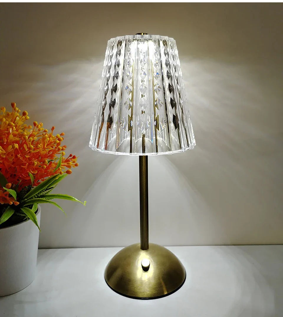 Regulável decoração de mesa luz noturna lâmpada led sensor toque recarregável sem fio lâmpada leitura para hotel bar quarto luz