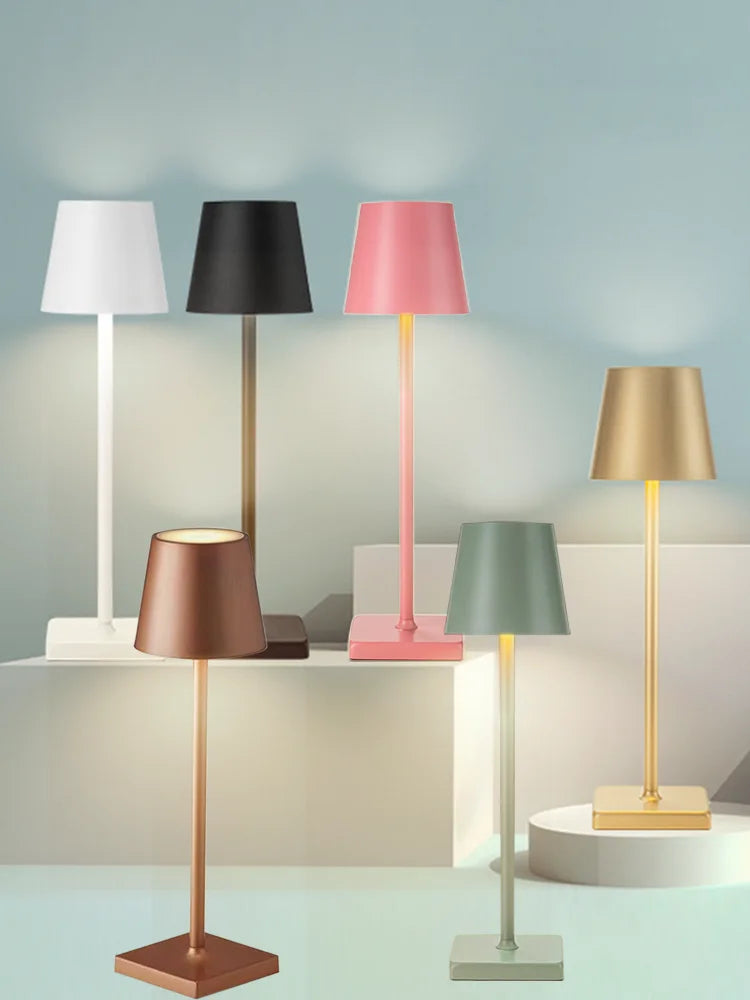 Led sensor de toque candeeiro mesa 3 cores desktop luz da noite cabeceira criativo barra luz ambiente decoração ao ar livre sala decoração ao ar livre