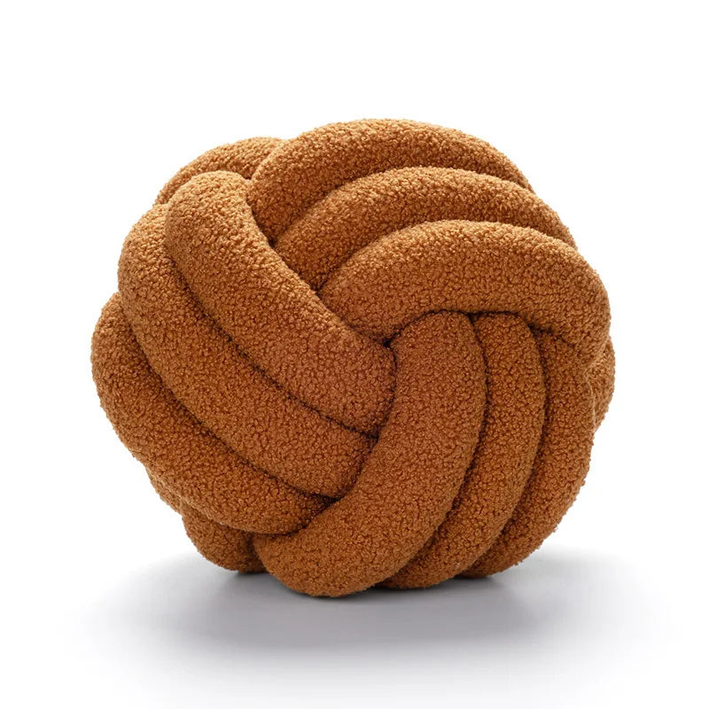 Nó estético globo almofada de pelúcia bola nórdica travesseiro de pelúcia sofá decorativo lance travesseiro macio dormir volta almofada decoração