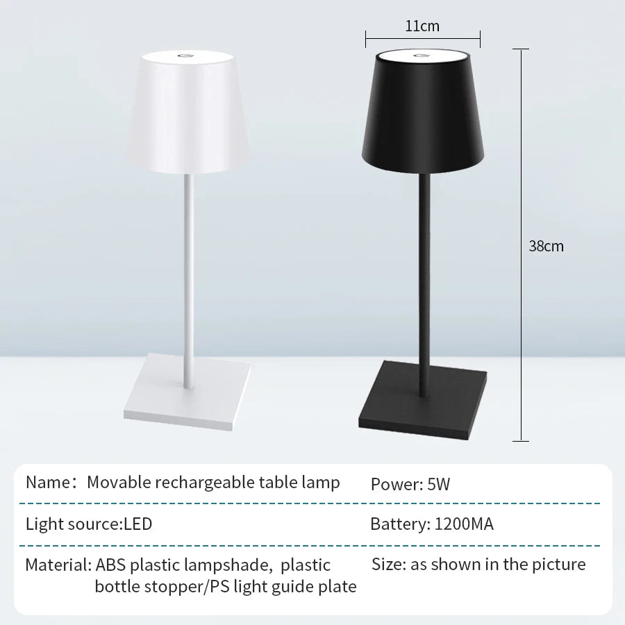 Luminária de Mesa Minimal – Coleção Aura Light
